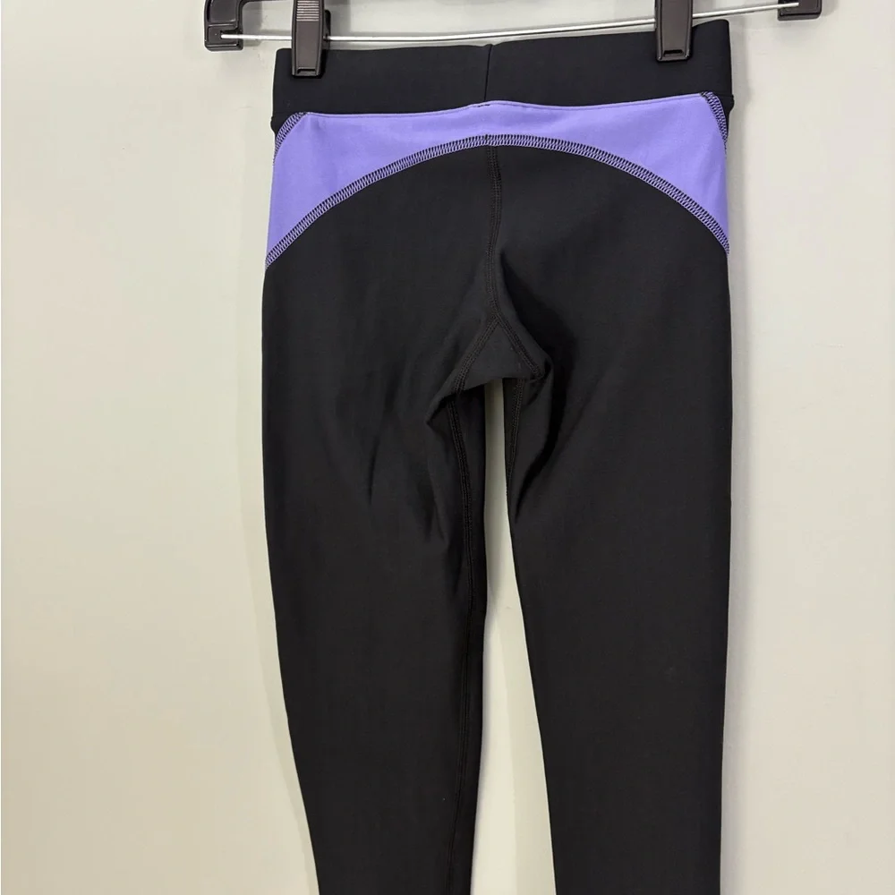 Under Armour ColdGear Compression Leggings Black Purple XS Warm Workout - Picture 8 of 10